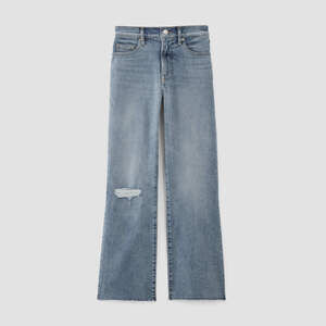 Everlane Women's Kick Bootcut Jean in Whiskered Blue, Size 29